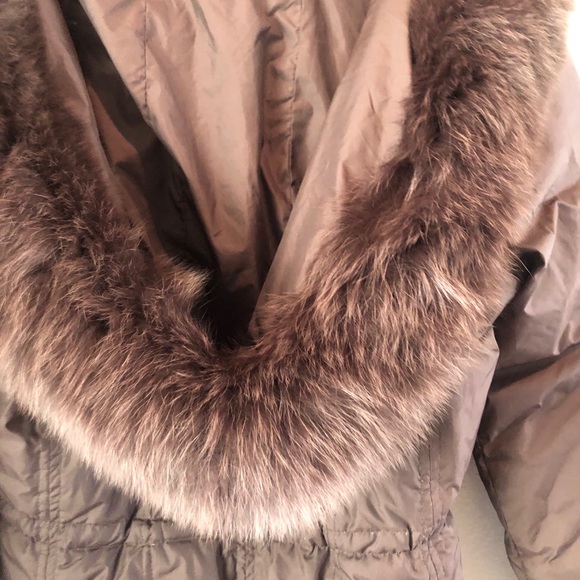 Ellen Tracey fur coat xs brown down - Picture 6 of 8